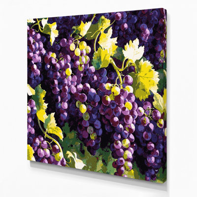 Art mural sur toile mauve