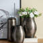 Vase ovale en aluminium
