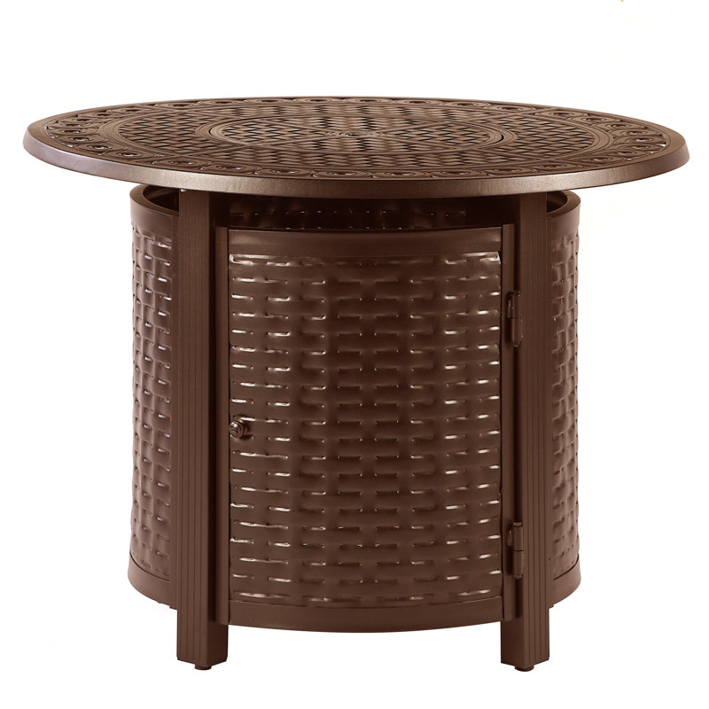 Table foyer au propane en aluminium Eastpointe, Brun
