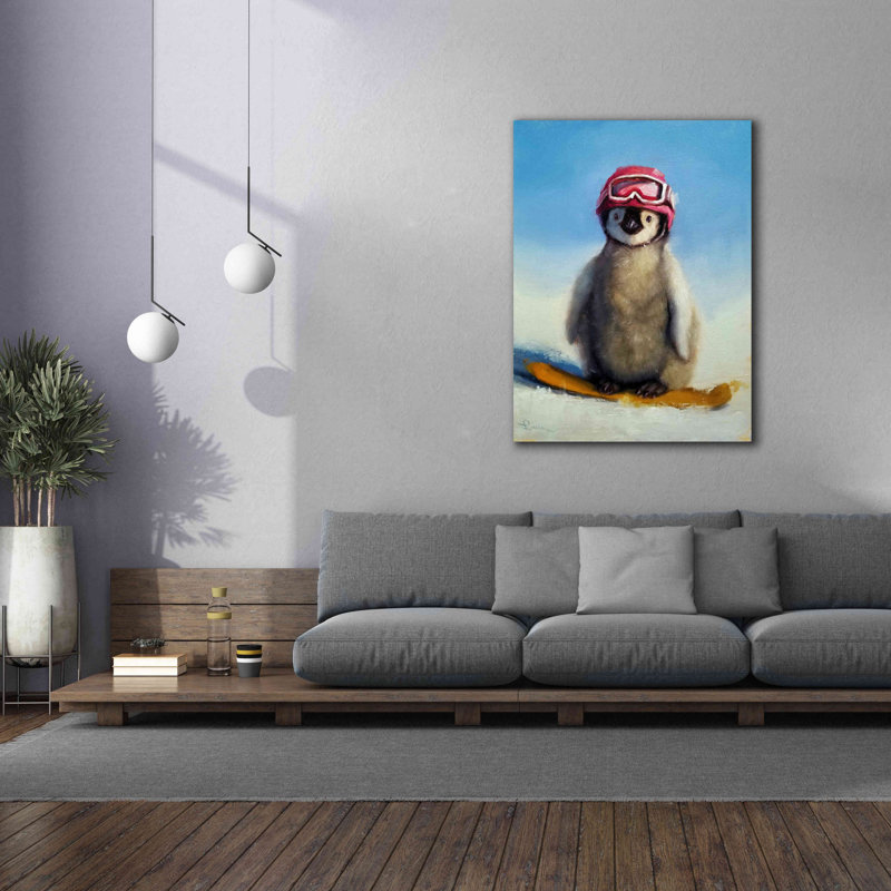 «Snowboard Chic» par Lucia Heffernan, H 54 po x l 40 po x P 1,5 po