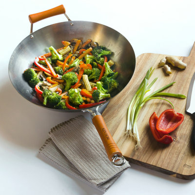 Ken Hom Excellence Carbon Steel Wok 14¼"