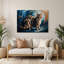 Cats Skookum, art mural gris en métal-737885984