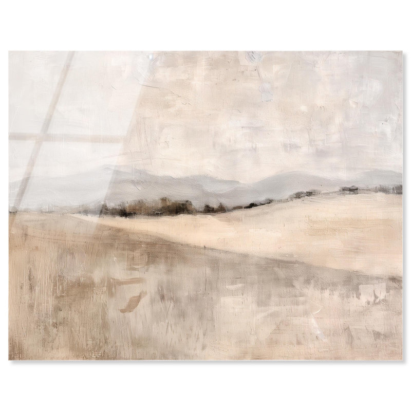 «Distant Hills II», peintures de paysage en acrylique par Art Remedy, prêtes à être suspendues, H 36 po x l 45 po