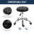 Gardea Swivel Upholstered Adjustable Height Counter Stool with Metal Frame