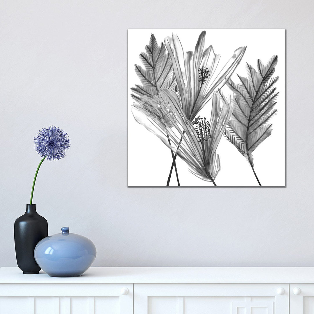 Floral Silhouette I by Melissa Wang - Wrapped Canvas Print