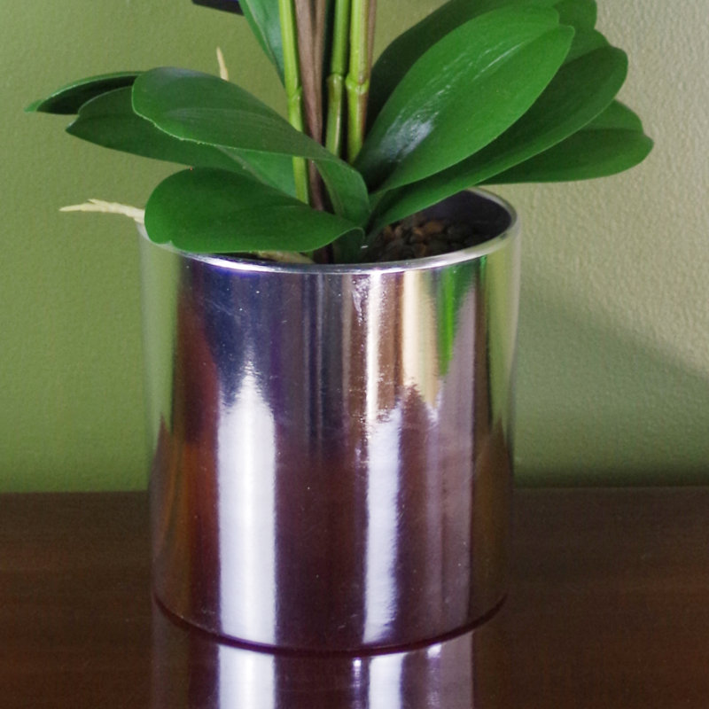Plastic, Silk Artificial Arrangement in Pot