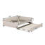 Lit plateforme tapissier avec port USB et lit gigogne simple-94375233