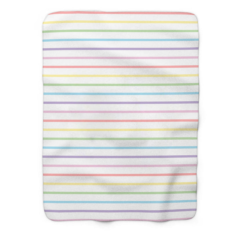 Rainbow Arc Whispers - 1 pièce Sherpa Premium, Grand lit