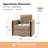 Nicha 31.25W" Modern Down-filled Solid Wood Swivel Barrel Chair Set of 2-769217036