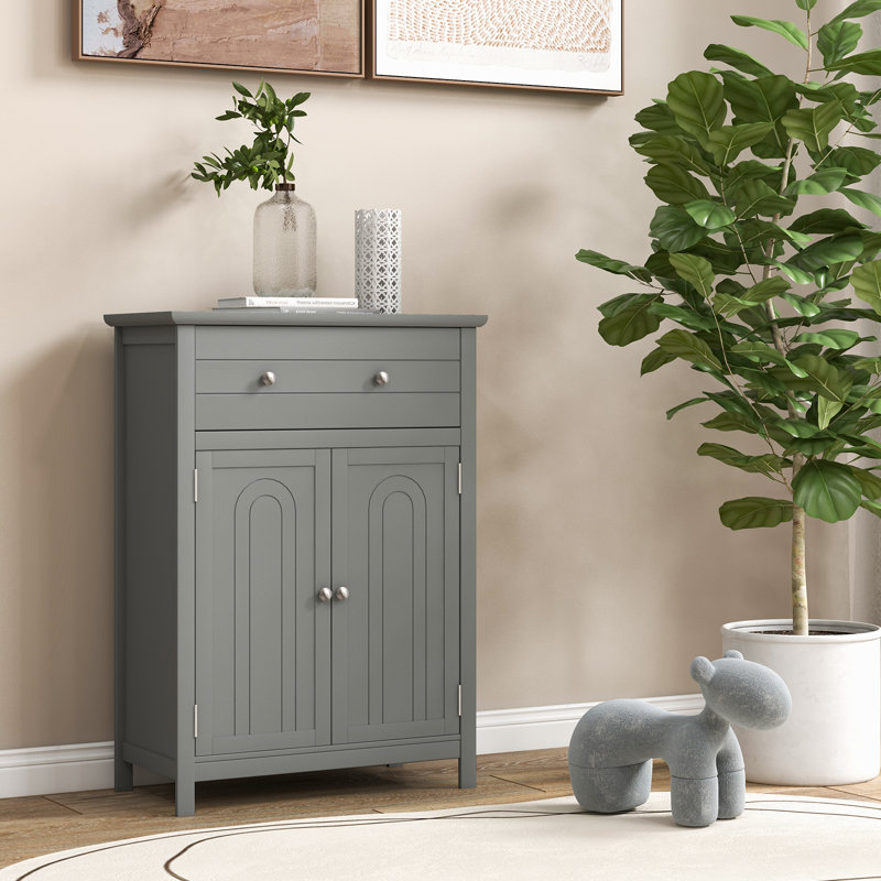 Agassi Freestanding Bathroom Cabinet, Gray