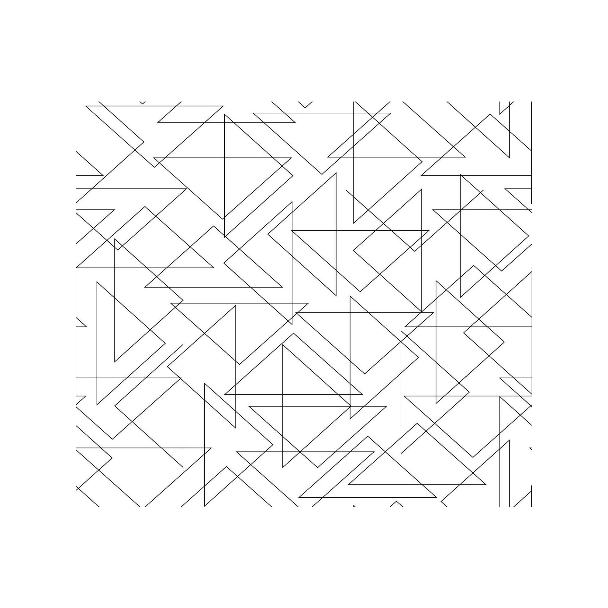 Peel & Stick Geometric Wallpaper, Black/White
