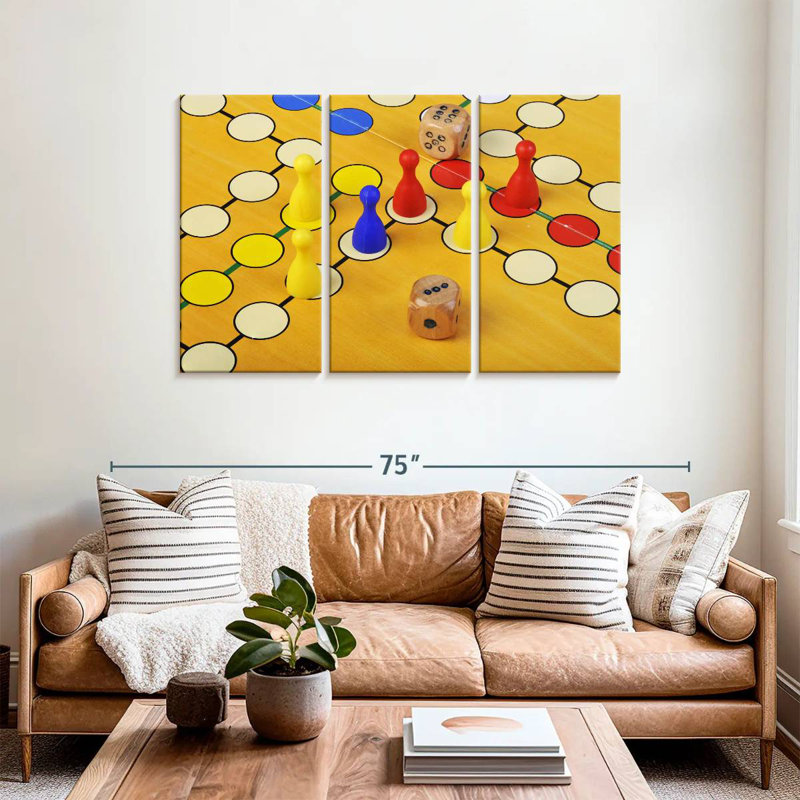 Senne Game Of Ludo, 36" H x 57" W