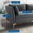 Ardent Performance Velvet Loveseat-923928806