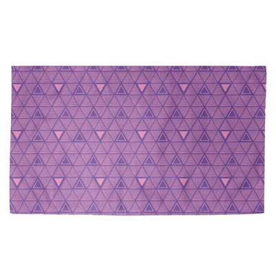 Triangles rose Tapis décoratif