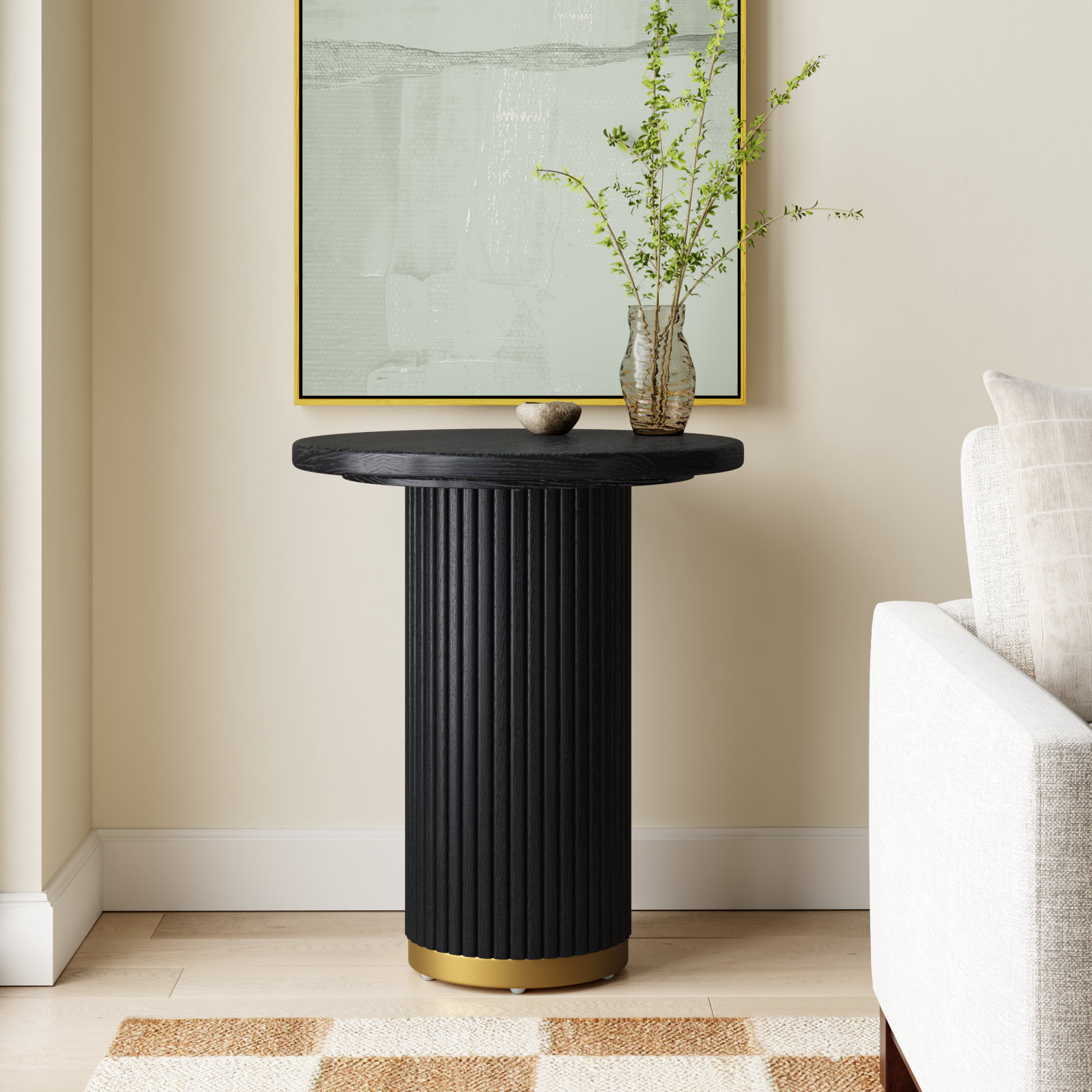 Diani 26" Console Table, Black