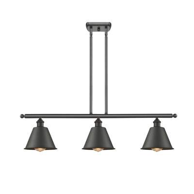 Luminaire suspendu linéaire à 3 lumières pour îlot de cuisine Dallyn