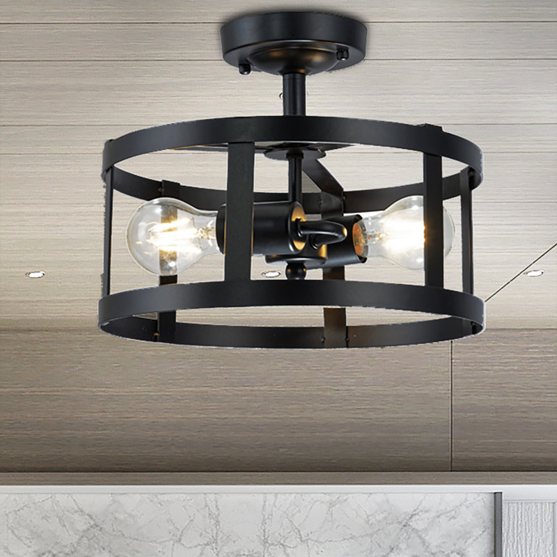 Plafonnier semi-encastré 2 lumières 11,8 po