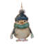 Ensemble de 6 ornements en fer et hibou d'hiver