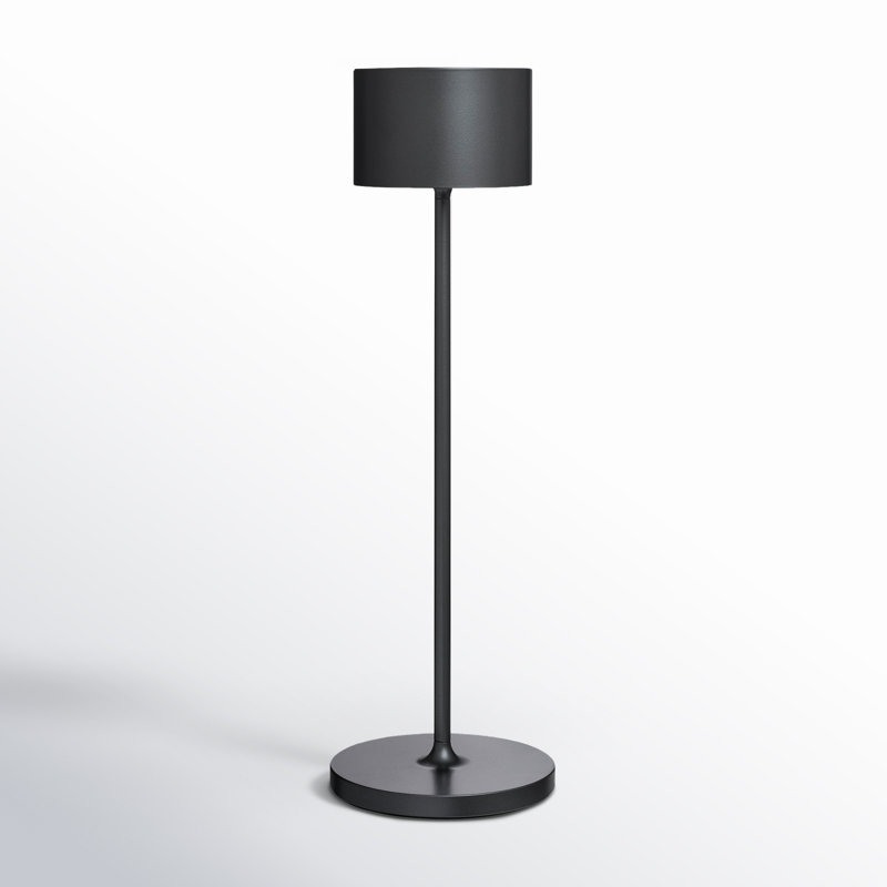 FAROL Mobile Rechargeable LED Buffet Lamp, Gunmetal Metallic Grey