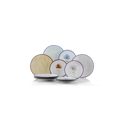 Alassane 12 Piece Dessert Plate Set