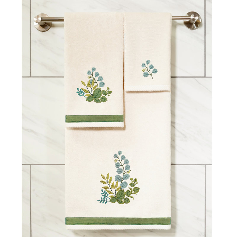 Botanica 3 Piece Turkish Cotton Towel Set, Beige