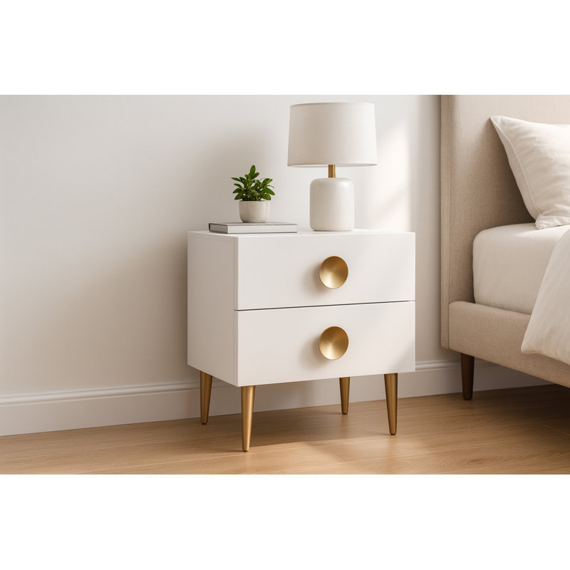 Zayne 22'' W Nightstand, White