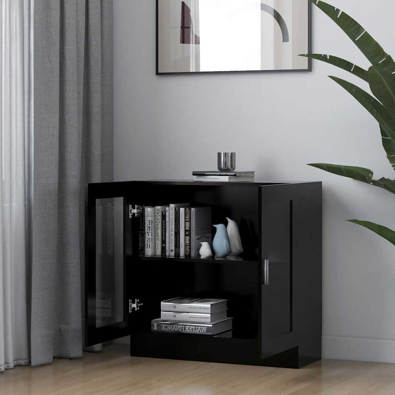 Avriel 2 -Door 1 -Shelf, Black