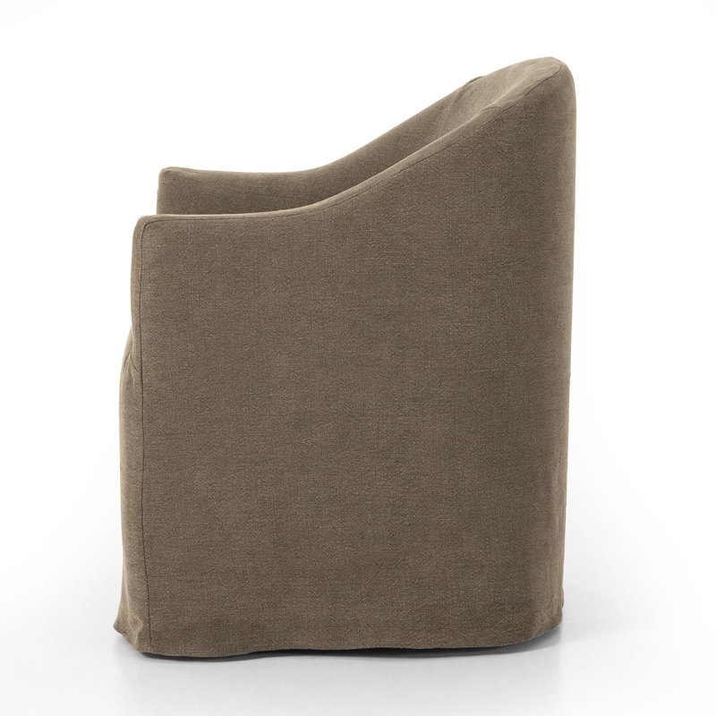 Chaise avec accoudoirs rembourrée Galinda, Café Broadway