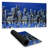 City in blue - 15.75"x31.50" Desk mat