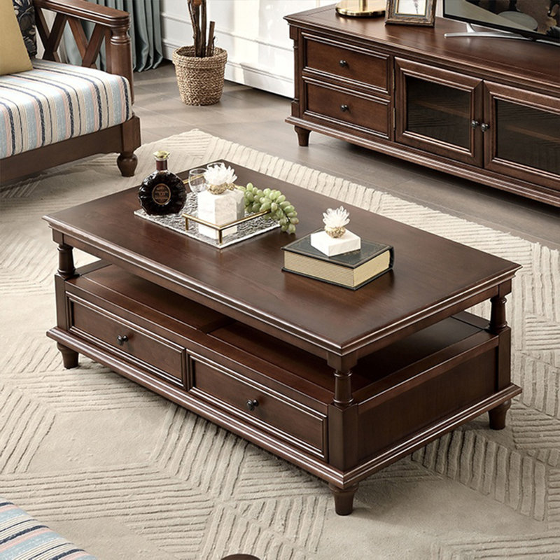Table basse de style américain, H 19,69 po x L 51,18 po x l 27,56 po