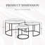 Ensemble de 3 tables basses Modern Modern