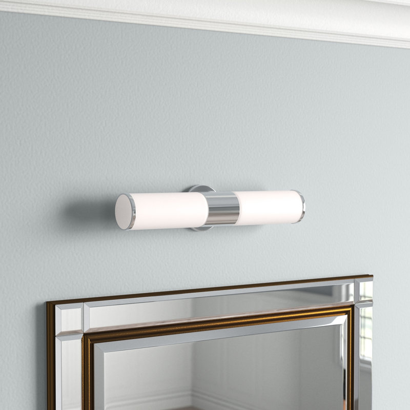 Éclairage pour salle de bain à 2 lumières à intensité variable Collingwood, Chrome poli