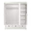 Aaden 3 Door Solid + Manufactured Wood Wardrobe