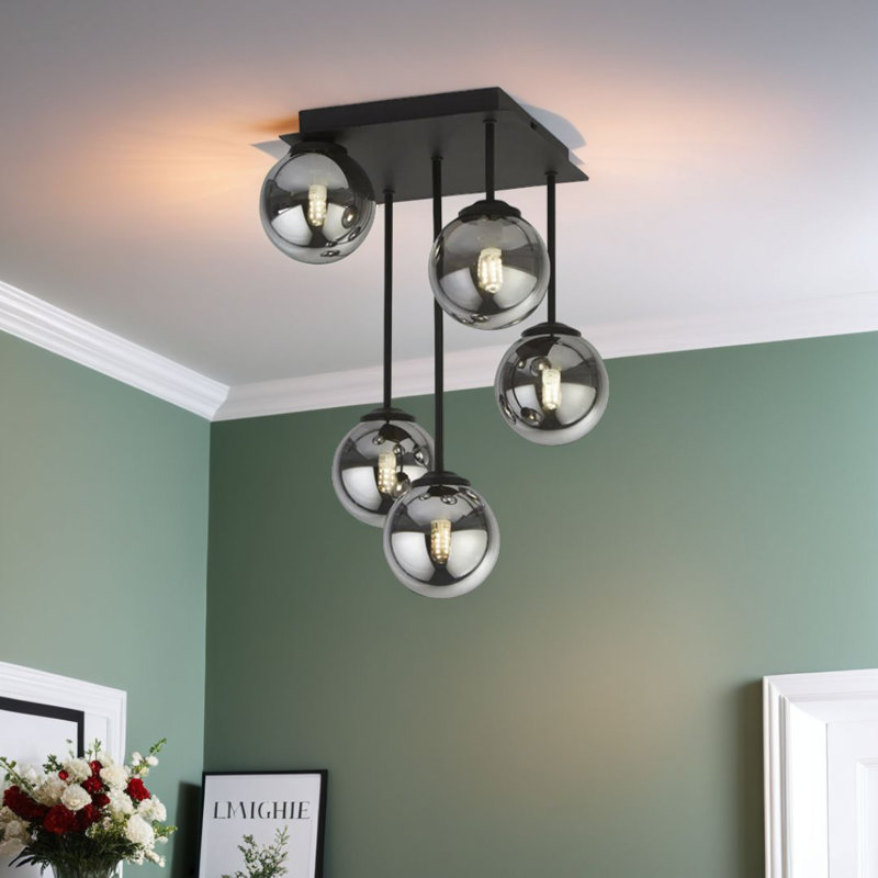 Glass Semi Flush Mount