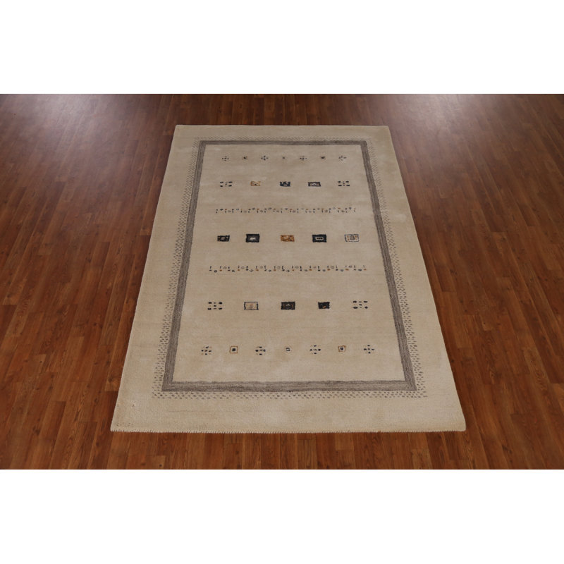 Tapis tribal à motif géométrique Gabbeh