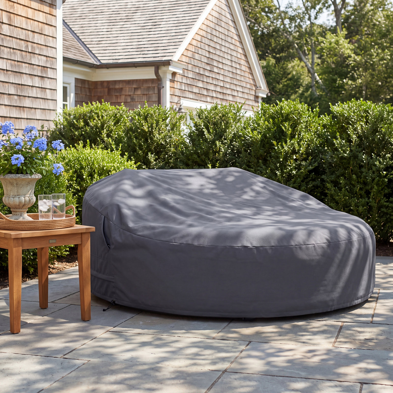 83" Wicker Round Patio Daybed Cover
