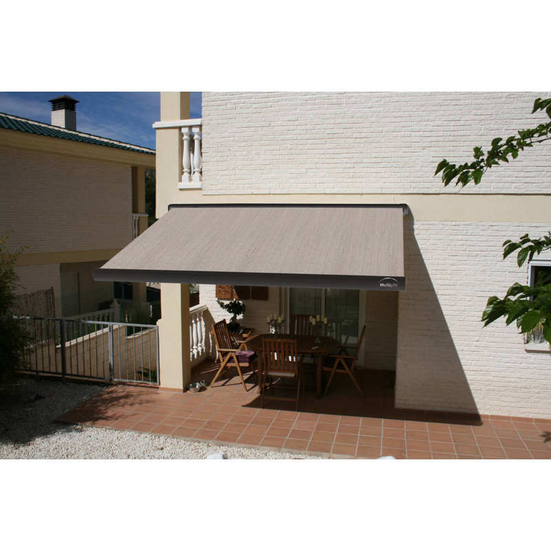 Auvent multiple à gauche rétractable motorisé, H 96 po x l 168 po x P 174 po, Oui, Coco