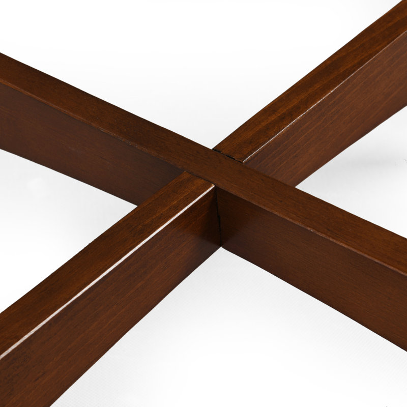 Walnut Round Mid-Century Modern Wood End Table
