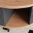 47" Mid-century Modern Fluted And Oval Coffee Table With A Drawer