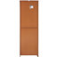 Armoire de rangement en chêne de 72,4 po de hauteur avec 8 portes et 4 tablettes. Pour différents réglages. Surface lisse, zones de fondation robustes. Extérieur, fabrication stable