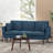 Coryon 3 Seater Sofa with Nailhead Trim, Accent Sofa Contemporary  Accent Pillows Included Birchwood Legs-112385808