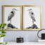 Shoreline Heron in B&W I, reproduction encadrée de qualité supérieure - prête à être accrochée-1847980969-1847980983