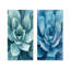 «Desert Succulent Leaves I» - art mural floral 2 panneaux-297679749-297679748