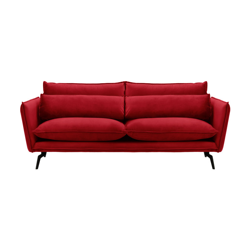 Fauske 2 Seater Sofa, 95cm H x 171cm W x 98cm D, Red