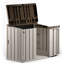 Forest Garden 130cm W 842L Water Resistant Plastic Lockable Deck Box in Beige/Brown