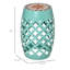 Table d'appoint de patio de 30 cm, mosaïque bleue décorative pour jardin, support pour plantes d'extérieur - Table d'appoint stable et décorative bleue, repose-pieds, support attrayant