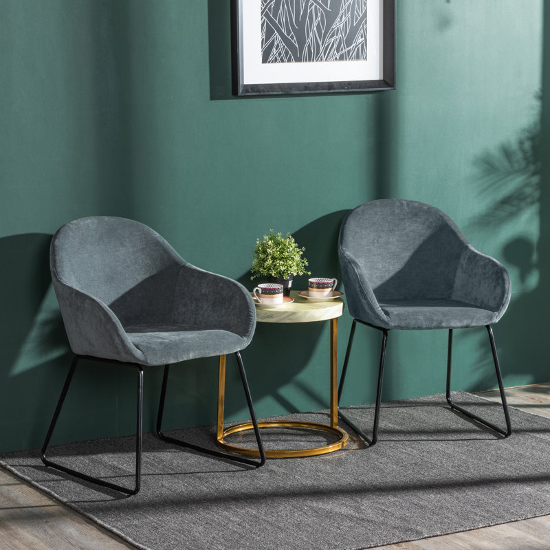 Maryam Upholstered Chair, Bluish Grey