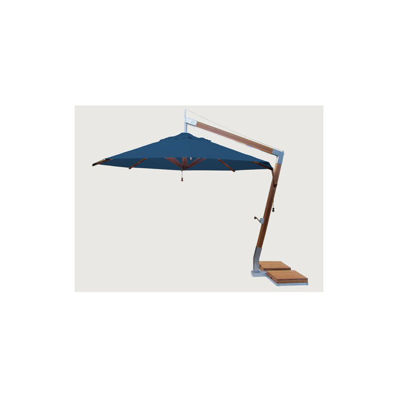 Sidewind 138'' W Cantilever Umbrella, Blue