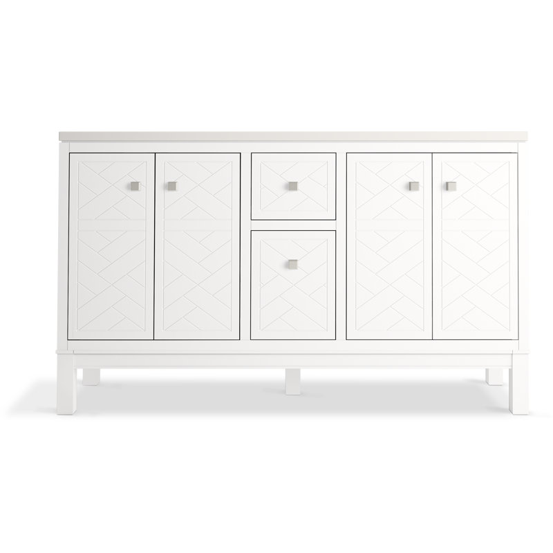 Beauxline 60-In Bathroom Vanity Set, White