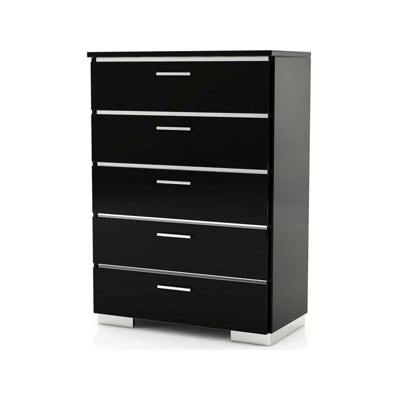Coffre contemporain l 34,6 po, noir